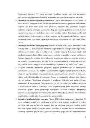 Interaktyvios psichoedukacijos programa, skirta stiprinti teigiamą kūno vaizdą, valgymo sutrikimų profilaktikoje. Paveikslėlis 8