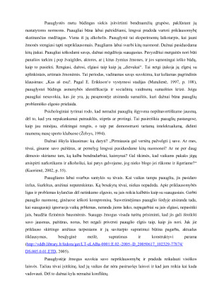 Alkoholio vartojimo priežastys paauglių tarpe ir socialinio darbuotojo pagalbos galimybės. Paveikslėlis 5