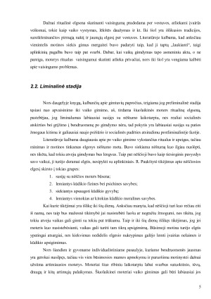 Nėštumo ritualai ir jų reikšmė šiuolaikinės moters gyvenime. Paveikslėlis 5