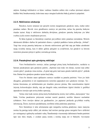 Nėštumo ritualai ir jų reikšmė šiuolaikinės moters gyvenime. Paveikslėlis 8