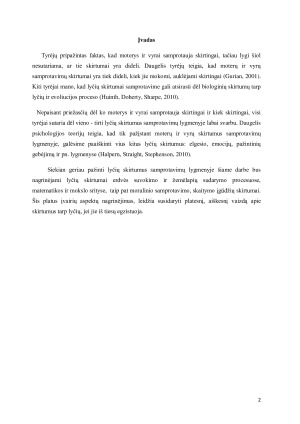 Lyčių samprotavimų skirtumai. Paveikslėlis 2