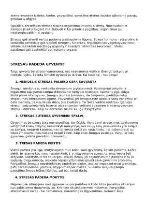 Stresas - priežastys, pasekmės ir poveikis žmogaus sveikatai. Paveikslėlis 2