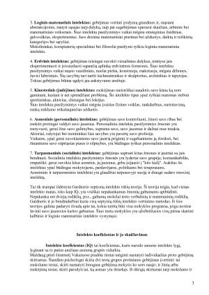 Intelektas ir jo įtakojantys veiksniai. Paveikslėlis 3