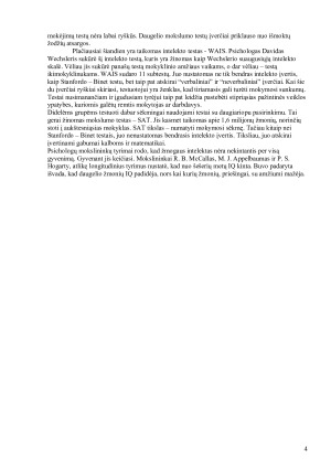 Intelektas ir jo įtakojantys veiksniai. Paveikslėlis 4