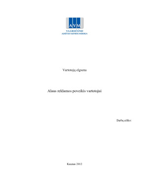 Alaus reklamos poveikis vartotojui