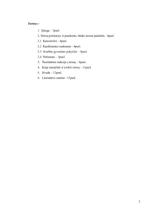 Stresų priežastys ir pasekmės, kokie būdai naudojami stresui pašalinti. Paveikslėlis 2