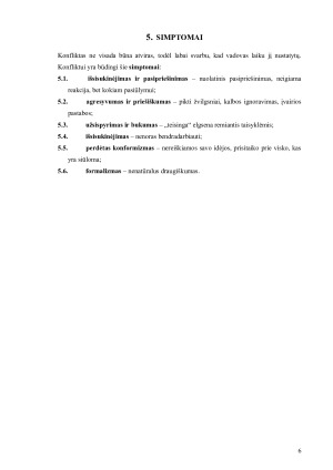 Konfliktai ir jų poveikis tarpasmeniniam bendravimui. Paveikslėlis 6