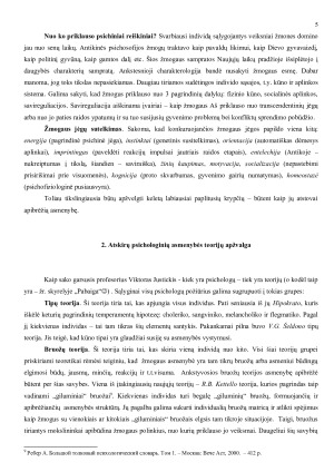 Asmenybės samprata psichologiniu aspektu. Paveikslėlis 5