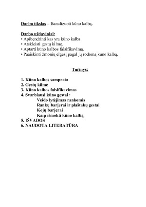 Kūno kalba. Paveikslėlis 2