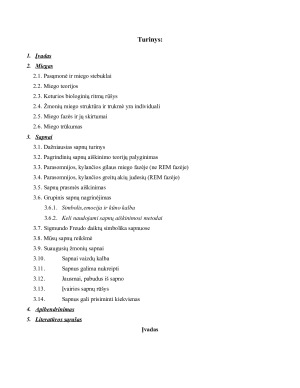 MIEGAS IR SAPNAI. Paveikslėlis 2