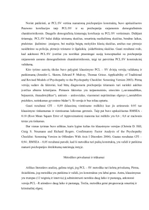 PCL – SV METODIKOS ANALIZĖ. Paveikslėlis 3