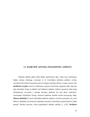 DAIKTINĖS APLINKOS ĮTAKA UGDYMO PROCESUI. Paveikslėlis 10