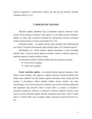 DAIKTINĖS APLINKOS ĮTAKA UGDYMO PROCESUI. Paveikslėlis 5