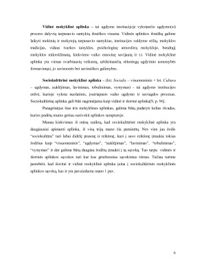 DAIKTINĖS APLINKOS ĮTAKA UGDYMO PROCESUI. Paveikslėlis 6