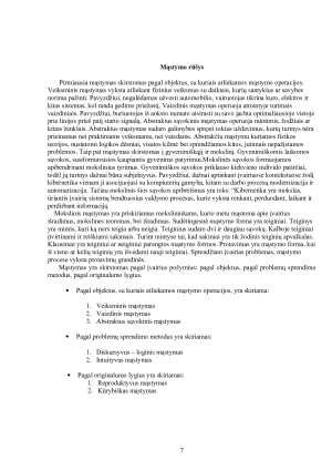 MĄSTYMO PSICHOLOGIJA. Paveikslėlis 7