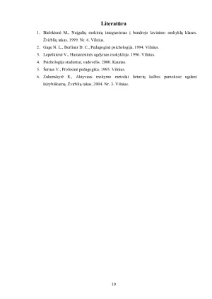 Humanistinė asmenybės teorija apie mokymą (si). Paveikslėlis 10