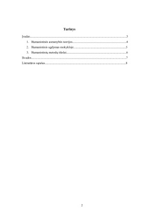 Humanistinė asmenybės teorija apie mokymą (si). Paveikslėlis 2