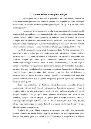 Humanistinė asmenybės teorija apie mokymą (si). Paveikslėlis 4