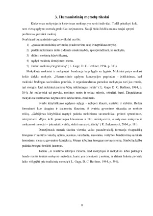 Humanistinė asmenybės teorija apie mokymą (si). Paveikslėlis 8