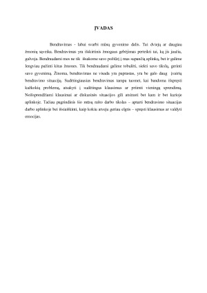 Bendravimo situacijų valdymas darbo aplinkoje - sprendimų priėmimas ar emocijų kontrolė