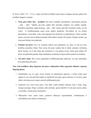 Konfliktų rūšys bei sprendimo būdai. Paveikslėlis 7