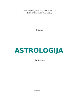 ASTROLOGIJA. Paveikslėlis 1