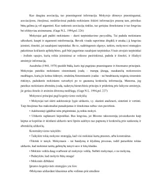 Mokymo ir mokymosi proceso analizė skirtingose psichologijos kryptyse. Paveikslėlis 7