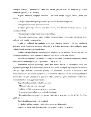 Mokymo ir mokymosi proceso analizė skirtingose psichologijos kryptyse. Paveikslėlis 9