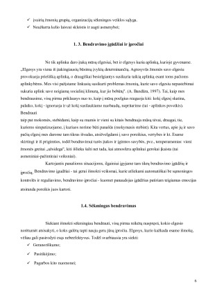 BENDRAVIMO ĮGUDŽIŲ LAVINIMAS. Paveikslėlis 6