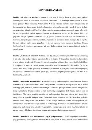KONFLIKTINĖS SITUACIJOS ANALIZĖ. Paveikslėlis 3