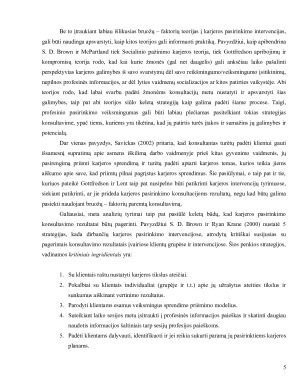 KONSULTAVIMAS DĖL KARJEROS PASIRINKIMO - INTERVENCIJŲ GERINIMO REIKŠMĖ IR DARBAS SU SKIRTINGOMIS POPULIACIJOMIS. Paveikslėlis 5