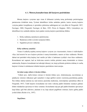 KONSULTAVIMAS DĖL KARJEROS PASIRINKIMO - INTERVENCIJŲ GERINIMO REIKŠMĖ IR DARBAS SU SKIRTINGOMIS POPULIACIJOMIS. Paveikslėlis 9