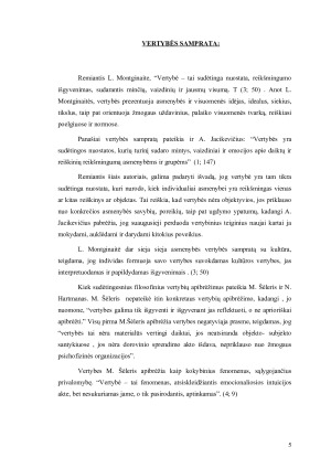 Asmenybės vertybės. Vertybių samprata ir jų pasirinkimai. Paveikslėlis 5