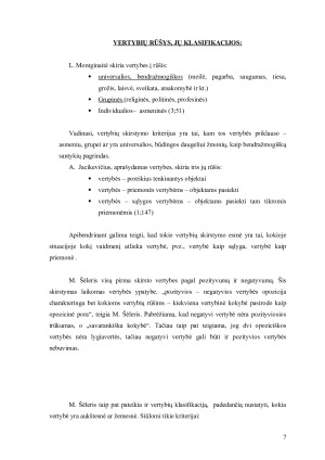 Asmenybės vertybės. Vertybių samprata ir jų pasirinkimai. Paveikslėlis 7