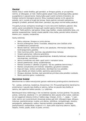 Neverbalinė kalba. Situacijos analizė. Paveikslėlis 6