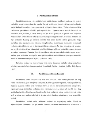 PASITIKĖJIMAS SAVIMI. Paveikslėlis 4