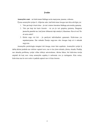 Asmenybės esmė ir jos unikalumo aspektai psichologiniu požiūriu. Paveikslėlis 2