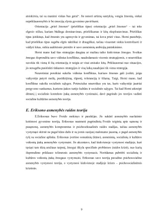 Asmenybės esmė ir jos unikalumo aspektai psichologiniu požiūriu. Paveikslėlis 9