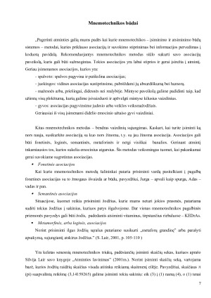 PASIRUOŠIMO EGZAMINAMS BŪDŲ TYRIMAS. Paveikslėlis 7