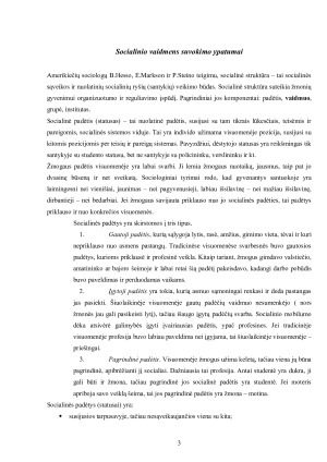 Socialinių vaidmenų įtakojami vidiniai konfliktai. Paveikslėlis 3