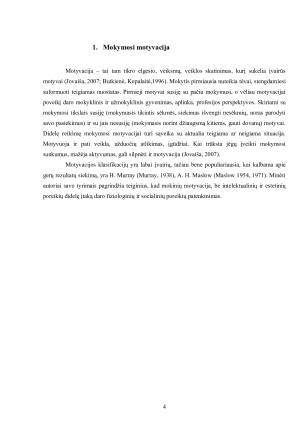 MOKYMOSI MOTYVACIJOS SVARBA STUDIJOMS. Paveikslėlis 4