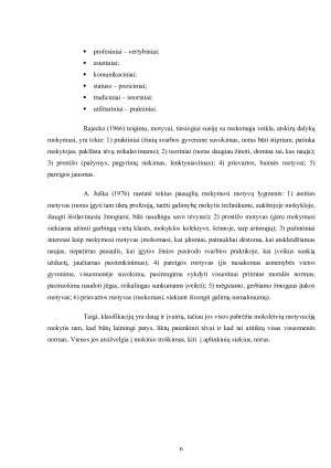 MOKYMOSI MOTYVACIJOS SVARBA STUDIJOMS. Paveikslėlis 6