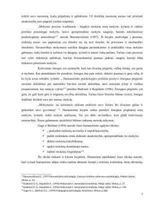 Mokymo ir mokymosi proceso analizė kaip sprendžia dvi mokymo problemas – intelektualinę ir praktinę – bihevioristinė, kognityvinė ir humanistinė psichologijos kryptys. Paveikslėlis 7
