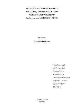Neverbalinė kalba