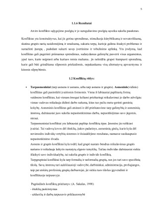 Konfliktų kilimo ir sprendimo psichologiniai mechanizmai. Paveikslėlis 5