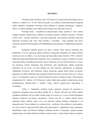 ŽODŽIO ASOCIACIJOS EKSPERIMENTAS. Paveikslėlis 2