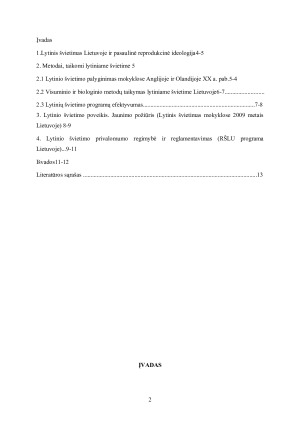 AR LYTINIS ŠVIETIMAS MOKYKLOJE TURĖTŲ BŪTI PRIVALOMAS. Paveikslėlis 2