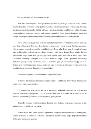 Kitimas gyvenimo eigoje. Paveikslėlis 3