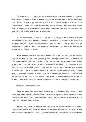 Kitimas gyvenimo eigoje. Paveikslėlis 6