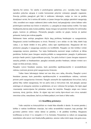 BENDRAVIMAS ŠEIMOJE - VAIKŲ IR TĖVŲ KONFLIKTAS. Paveikslėlis 6